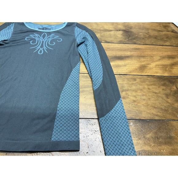 Athleta Seamless Long Sleeve Green Top Size XS - Picture 5 of 9